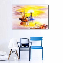 Deniz ve Sandallar Tablosu - 