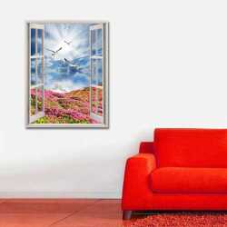 Denize Açılan Pencere Kanvas Tablo - 