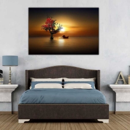 Denizin Ortasındaki Ağaç Tablosu - 