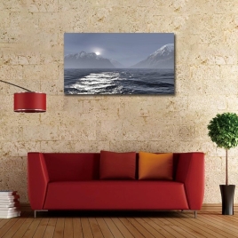 Denizler Ortasında Kanvas Tablo - 