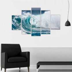 Dev Dalgalar Kanvas Tablo - 