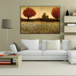 Doğa ve Ağaçlar Kanvas Tablo - 