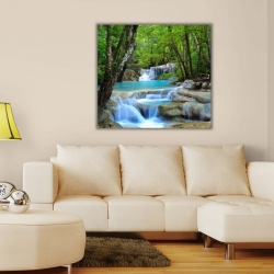 Doğa ve Akarsu Manzarası Kanvas Tablo - 