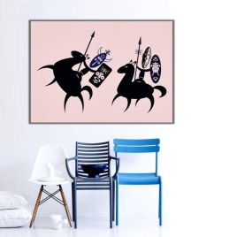 Don Kişotun Atları Kanvas Tablo - 