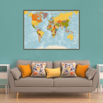 Dünya Haritası Tablosu 2