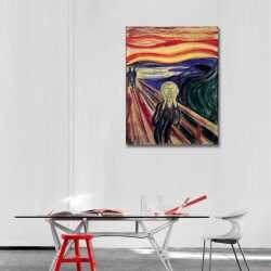 Edvard Munch Çığlık Kanvas Tablo - 