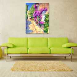 Ege Akdeniz Evleri Kanvas Tablo - 