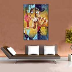 Endişeli Bakışlar Kanvas Tablo - 