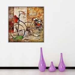 Eski Bisiklet Kanvas Tablo - 