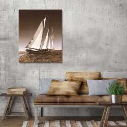 Eski Tip Yelkenli 1 Kanvas Tablo - 