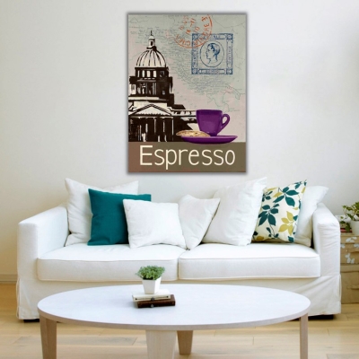 Espresso Kanvas Tablo