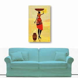 Etnik Afrika Kadını Tablosu 2 - 