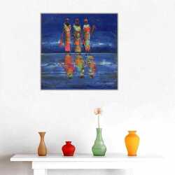 Etnik Afrika Kadınları Kanvas Tablo 1 - 