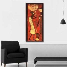 Etnik Afrika Kadınları Panoramik Tablo 1 - 