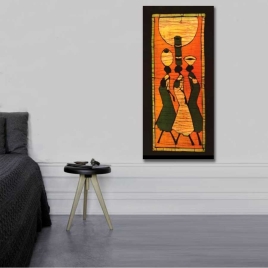 Etnik Afrika Kadınları Panoramik Tablo - 