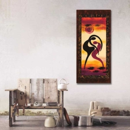 Etnik Figürler Takım Panoramik Tablo 3 - 