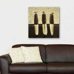 Etnik İnsan Silüetleri Kanvas Tablo - 