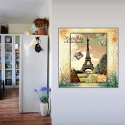 Eyfel Kulesi Paris Kanvas Tablo - 