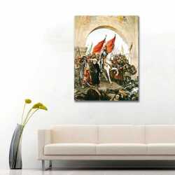 Fatih Sultan Mehmet'in İstanbul'a Girişi Kanvas Tablo - 