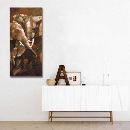 Fil Ailesi Panoramik Tablo - 