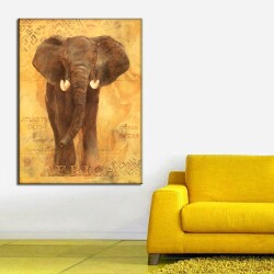 Fil Sepya Kanvas Tablo - 