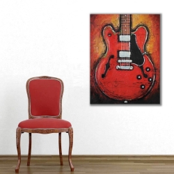 Gibson Blues Gitar Kanvas Tablo - Thumbnail