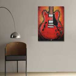 Gibson Les Paul Gitar Kanvas Tablo - 