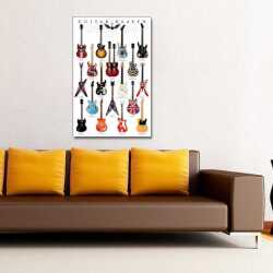 Gitar Cenneti Kanvas Tablo - 