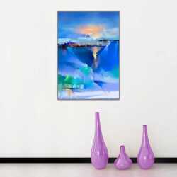 Gökyüzü ve Okyanus Kanvas Tablo - 