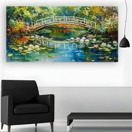 Göl Köprüsü Kanvas Tablo - 
