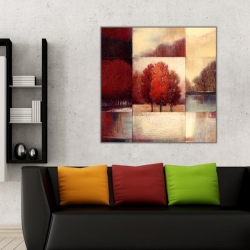 Göl ve Ağaç Kanvas Tablo - 