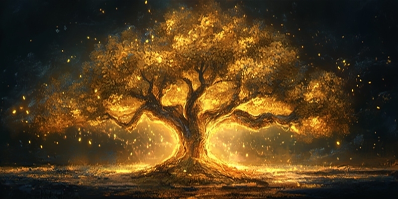Golden Wood Kanvas Tablo - 2