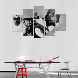 Guerra Fría Caz Müzisyeni Kanvas Tablo - 