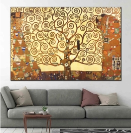 Gustav Klimt Hayat Ağacı Kanvas Tablo - 
