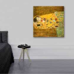 Gustav Klimt The Kiss Kanvas Tablo - 