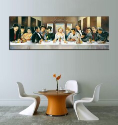 Hollywood Sinema Ünlüleri (Son Akşam Yemeği) Kanvas Tablo - 