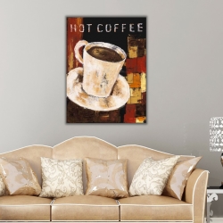 Hot Coffee Kanvas Tablo - Thumbnail
