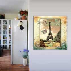 Hotel de Rohan Paris Eyfel Kulesi Kanvas Tablo - 