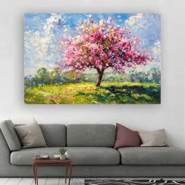 İlkbahar Manzarası Kanvas Tablo 2 - 