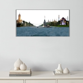 İstanbul Panoramik Kanvas Tablo - 