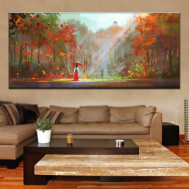 Japon Bahçesi Kanvas Tablo - 