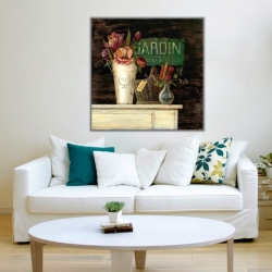 Jardin Ovence Çiçekler Kanvas Tablo - 