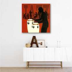 Jazz Ritim Kanvas Tablo - 