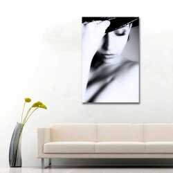 Kadın Silüet Kanvas Tablo - 