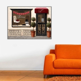 Kafe Fortine Kanvas Tablo - 