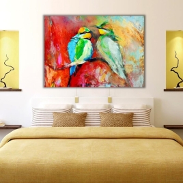 Kanaryalar Kanvas Tablo - 