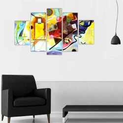 Kandinsky Çizimi Kanvas Tablo - 