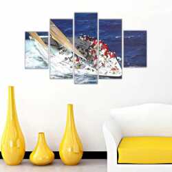 Kayakçılar Kanvas Tablo - 