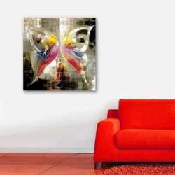 Kelebek Figürü Oluşturan Balerinler Kanvas Tablo - 