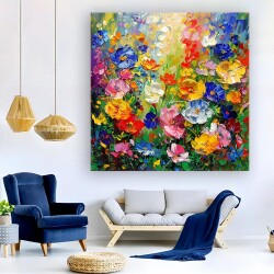 Kır Çiçekleri Kanvas Tablo 1 - 